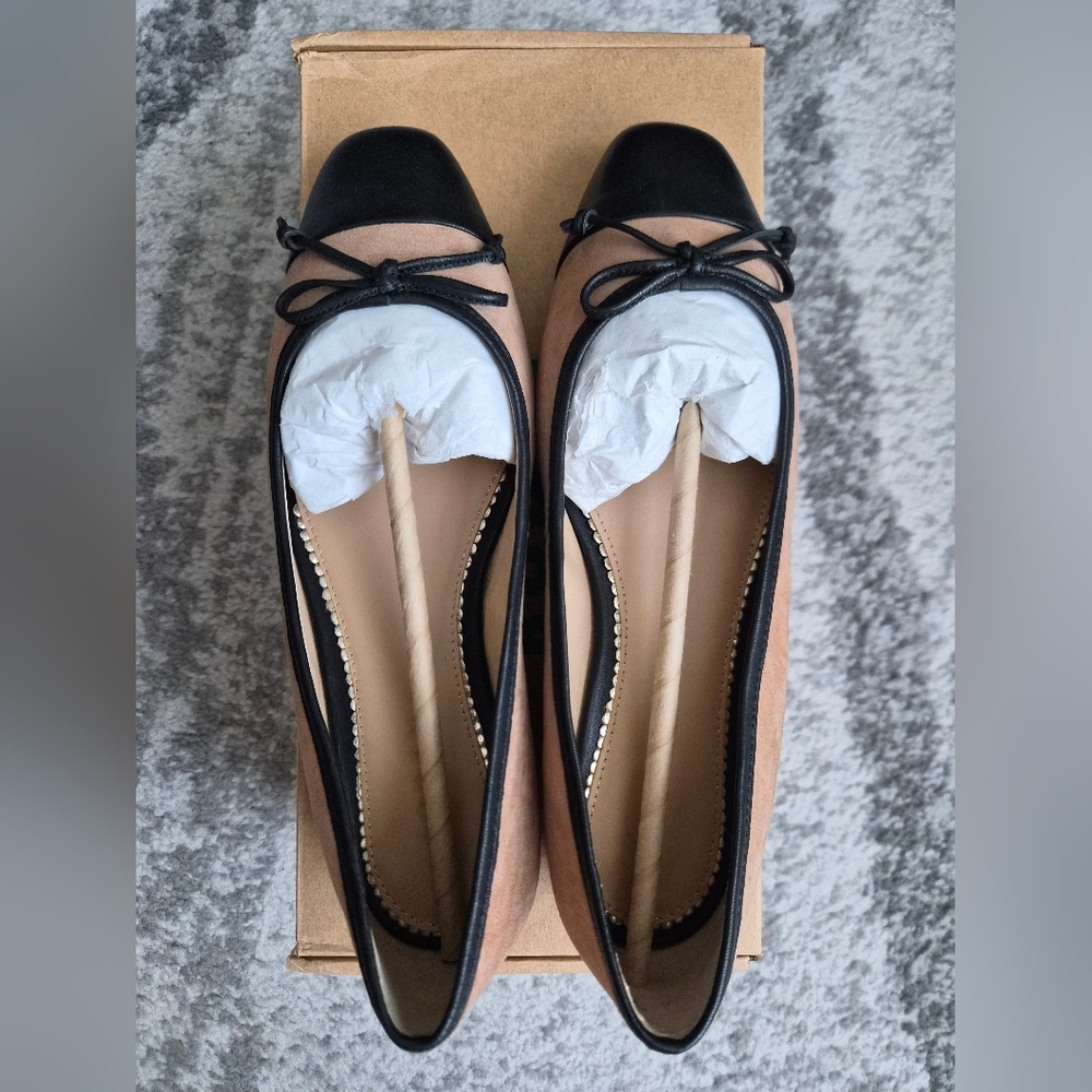 Toe Cap Ballet Flats